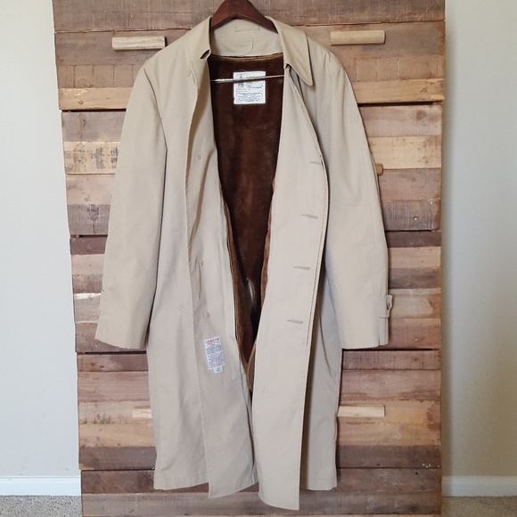 London Fog Other - London Fog faux fur lined khaki trench coat